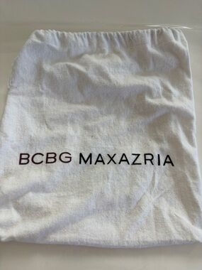 BCBGMaxAzria White Drawstring Dust Bag with Logo